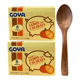 Goya Jamon con Calabaza Ham & Pumpkin 2 Pack with Wood Spoon