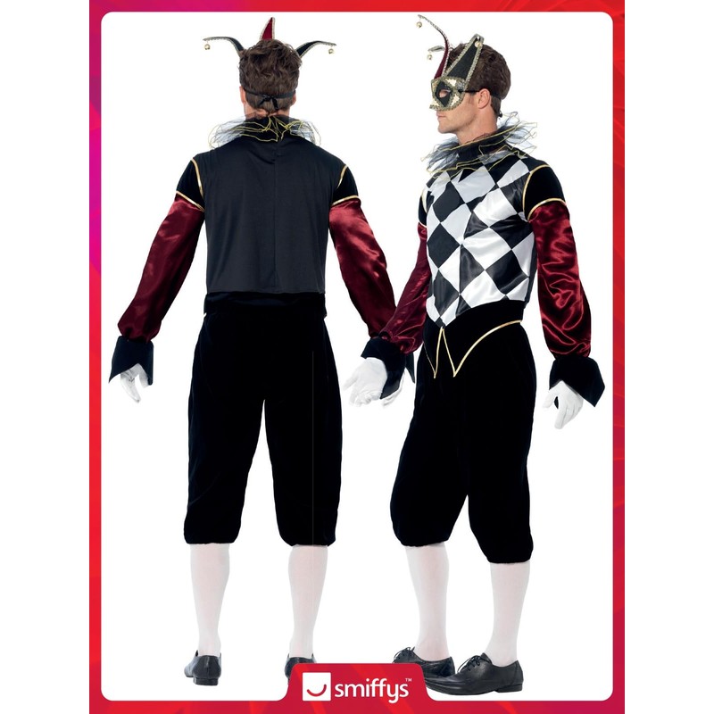 Smiffys Gothic Venetian Harlequin Costume