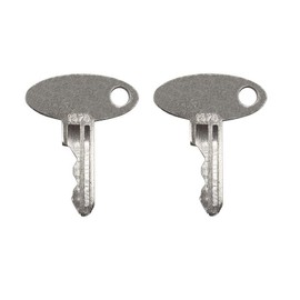 2 Pack Ignition Keys for Ford New Holland Massey Ferguson Perkins Sakai Shibaura Terramite Vermeer 1570 (2)