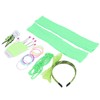 80s Earring Neon Headband Set Accessories Silicone Light Bracelets Headband