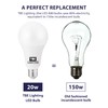 TBE LIGHTING 20W LED A80 Bulb - E27 Standard Screw