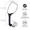 DREAMIZER Motorcycle LED Rear View Side Mirror with Turn Signal