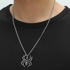 TseenYi Silver Spider Pendant Necklace Gothic Spider Chain Neckalce Punk