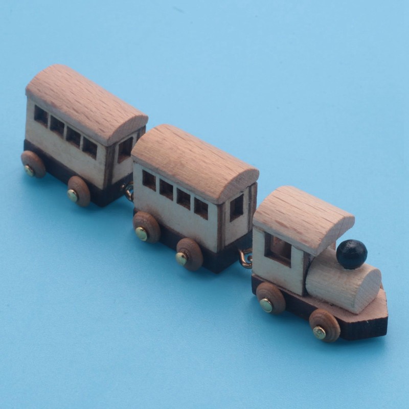 Giilayky Wooden Musical Box Featuring Mountain Tunnel With Small Moving