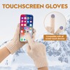 Bodvera 4 Pairs Womens Winter Gloves with Touchscreen Fingers Knit