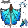 Sundonix Fancy Dress Butterfly Cape for Women - Colourful Carnival