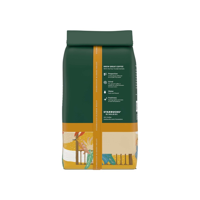 Starbucks Blonde Roast Ground Coffee — Veranda Blend — 100%