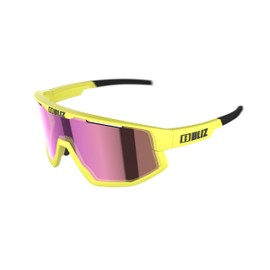 Bliz Fusion Sports Glasses Matt Neon Yellow Brown Purple