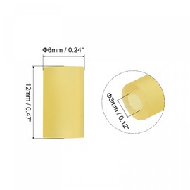 sourcing map Guitar Pickup Tubing Rubber Tube Guitar Accessories for Electric Guitar Mounting or Height Adjustment 12 Pack