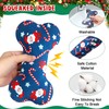 Vertintong 6 Pack Christmas Dog Squeaky Bone Toys Plush Interactive