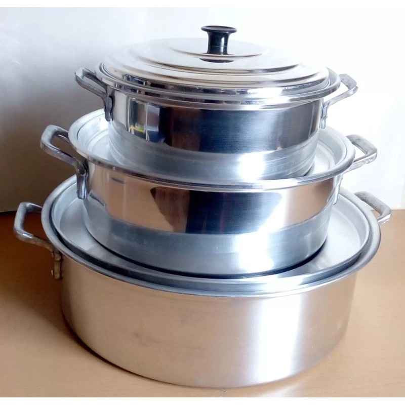 Vencort 3 Ollas Budineras Arroceras De Aluminio