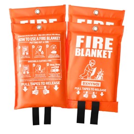 BXHYNOI Fire Blanket for Kitchen and Home, 40"x 40", 4 Pack