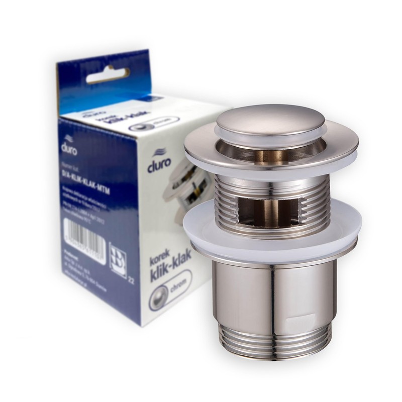 DURO CLICK-CLACK Valve with Brass Sleeve, Effortless Functionality for the