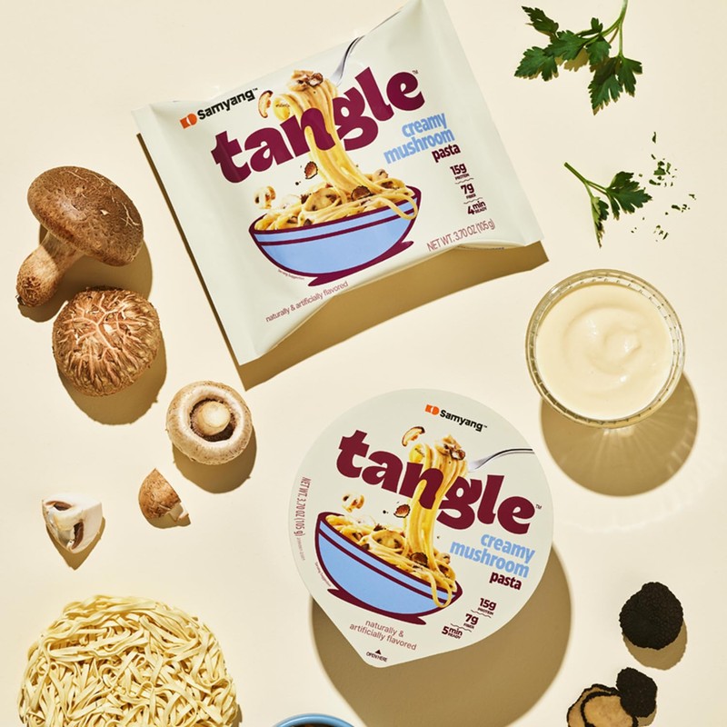 Samyang Tangle Creamy Mushroom Linguine Truffle and Shiitake Flavor Savory