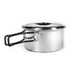 Campfrei 2 Person Stainless Steel Cooking Pot Set Cookware Camping