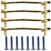 Liujiami Cabinet Cupboard Pulls Handle - 4/5pcs Branch Decorative Cabinet
