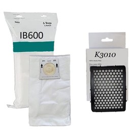 6 IB600 + 1 K3010 HEPA Filter Compatible With Kenmore Intuition w No Touch Bag Technology BU4022 BU4021 BU4020 BU4018 BU4050 Pet Friendly Lift Away