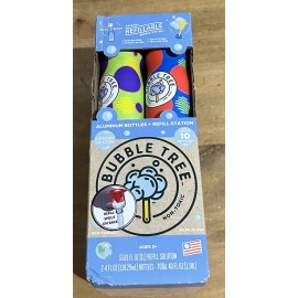 The American Bubble Company Bubble Tree Filling Station w/2 Aluminum Cans New