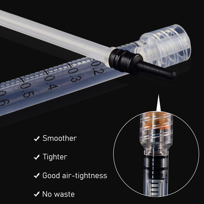 Disposable 1ml syringe with 25G 1inch Lab Supplies, Individually Packaged