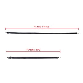 CAREOR Replacement Adjustable Leather Shoulder Strap with Metal Swivel Hooks for Crossbody Bag Briefcase Messenger Bag Shoulder Bag Purse Making -2 CM Width (Silver Buckle)