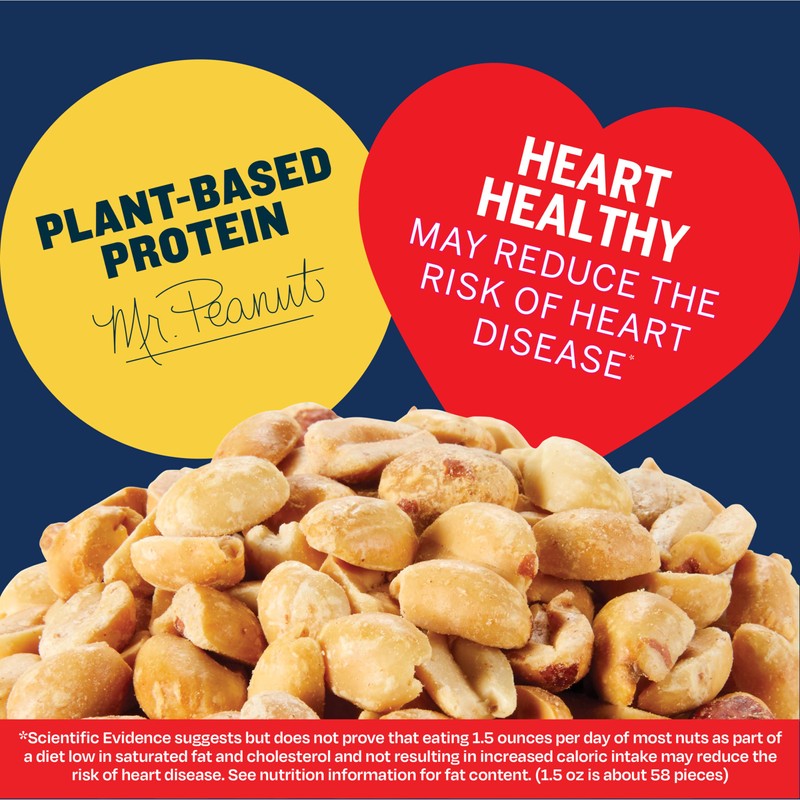 PLANTERS Unsalted Dry Roasted Peanuts 16 oz (12-Pack)