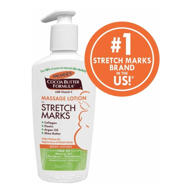 Crema Antiestrías Palmer’s 250 ml Embarazo Manteca de Cacao