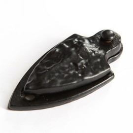 Hammer and Tongs - Arrowhead Escutcheon Plate with Cover - W30mm x H55mm - Black - Pack of 5
