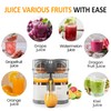 SUNVIVIPRO Dual-Head Electric Citrus Juicer, Plug-in Model Juicer Machine with