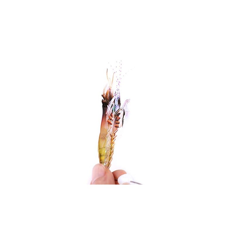 VOANZO 6 PCS Soft Shrimp Fishing Lure Soft Bait with