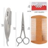 Blue ZOO 4pcs Beard Kit Shaving Knife Blade Double Sided