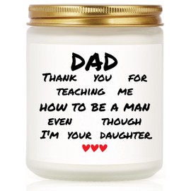 Gifts for Dad from Daughter or Son - Lavender Soy Candle for Dad, Birthday, Father’s Day, or Holiday Gift for Papa, Daddy