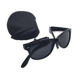 SydeStyle Polarized Bifocal Sunglasses Reading Glasses for Men Women Folding Foldable Compact Black Fishing Driving 1.5 2.0 2.5 3.0 (Black, 1.50, x)