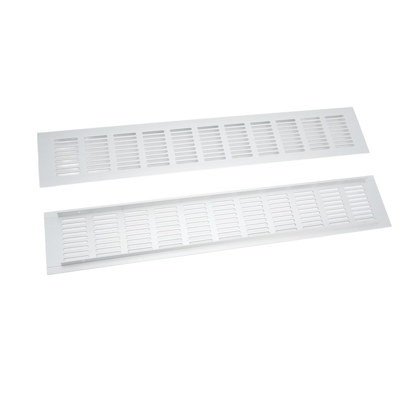 2 Pcs Air Vent Ventilation Grille Aluminium Alloy Rectangular Vent