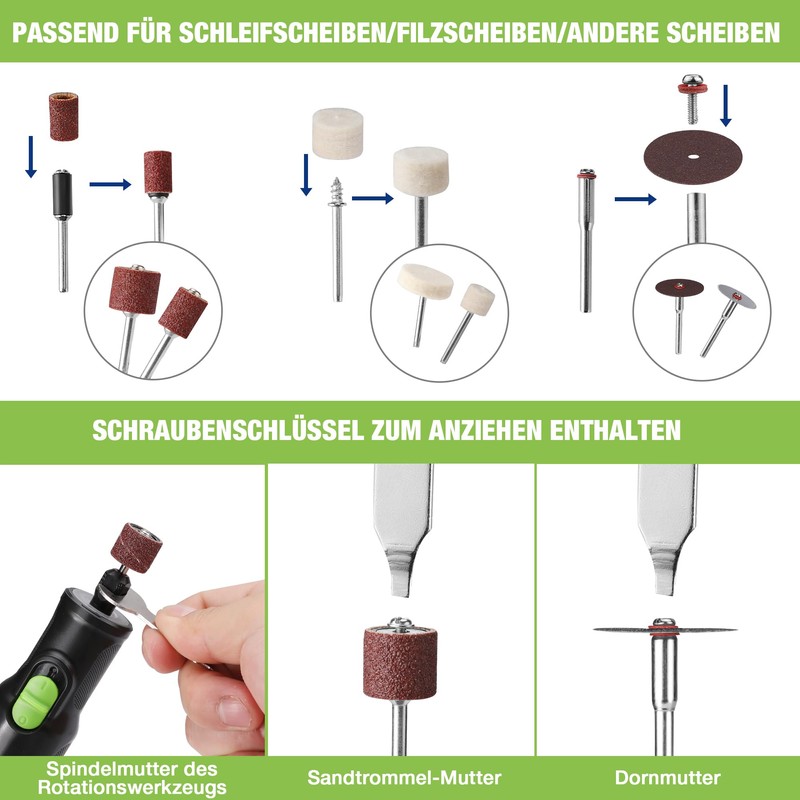 WORKPRO 7.2V Wireless Rotary Tool Set, Multi-Tool with 117 Accessories,