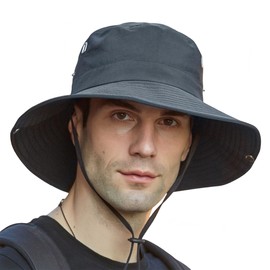 AI-PIKA Sombreros del Sol para Hombre,Sombreros para Hombre con Protección UV UPF 50+,ala Ancha,Impermeables,Transpirables para Ciclismo,Acampar,Pescar,Caminar
