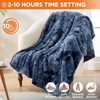 Westinghouse Electric Throw Blanket, Faux Fur Heated Blanket with 6
