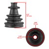 Caltric Rear Axle Inner & Outer CV Boot Kit For