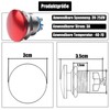 Powice 22 mm Emergency Stop Button Momentary Reset Switch Made