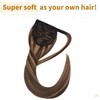 SEGO Ponytail Hair Piece, Extension Clip in Real Remy Hair
