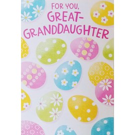 For You Great-Granddaughter Happy Easter Greeting Card - Lots of Loving Wishes
