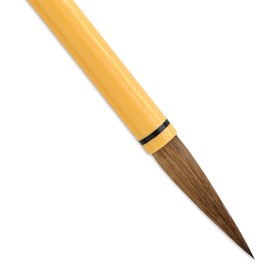 Yasutomo Wa Fude Hanamichi Brush, 9.63-inches Length, Arts and Crafts Supplies, Biege