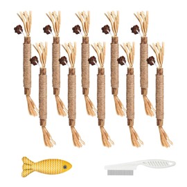 Natural Silvervine Dental Sticks, Silvervine Sticks for Cats, Cat Silver Vine Chewing Stick, Cat Chew Stick for Teeth Cleaning, Scratch and Bite Resis