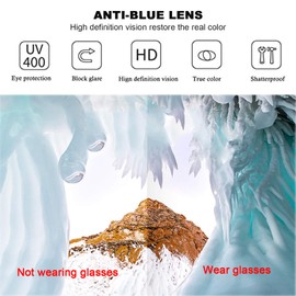 EYLRIM Round Blue Light Blocking Glasses for Women Men Circle Clear Lens Metal Frame Eyeglasses Non Prescription(Brown)