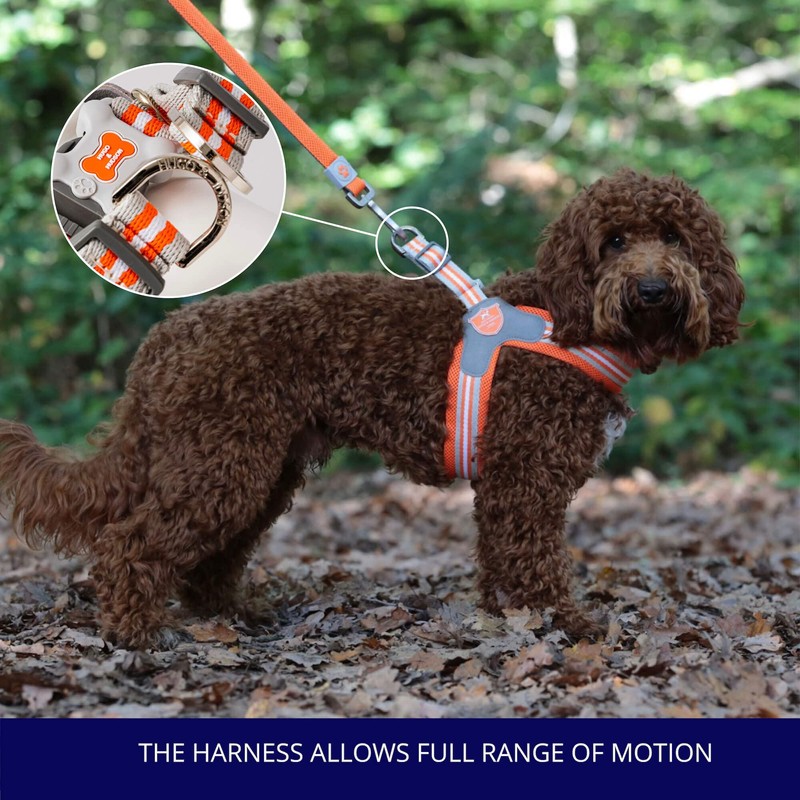 HUGO & HUDSON Easy Walk Dog Harness Adjustable No-Pull Step-in