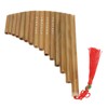 Pan Flute 15 Pipes G Key Chinese Traditional Musical Instrument