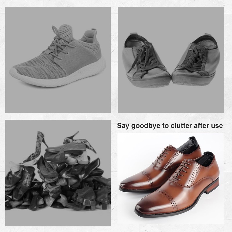 7 Pairs Plastic Shoe Stretchers for Men,Include 5 Pairs Adjustable