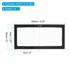 PATIKIL Magnification Welding Lens, Glass 2.5 Diopter Magnifying Lens for Welding Helmet