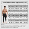 Lemorecn Wetsuit Pants Men 1.5mm Neoprene Wetsuit Bottoms Swim Pants