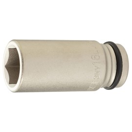 TONE 3NV-16L Long Socket for Impacts, 0.3 inches (9.5 mm) (3/8 mm), Double Side Width: 0.6 inches (16 mm)