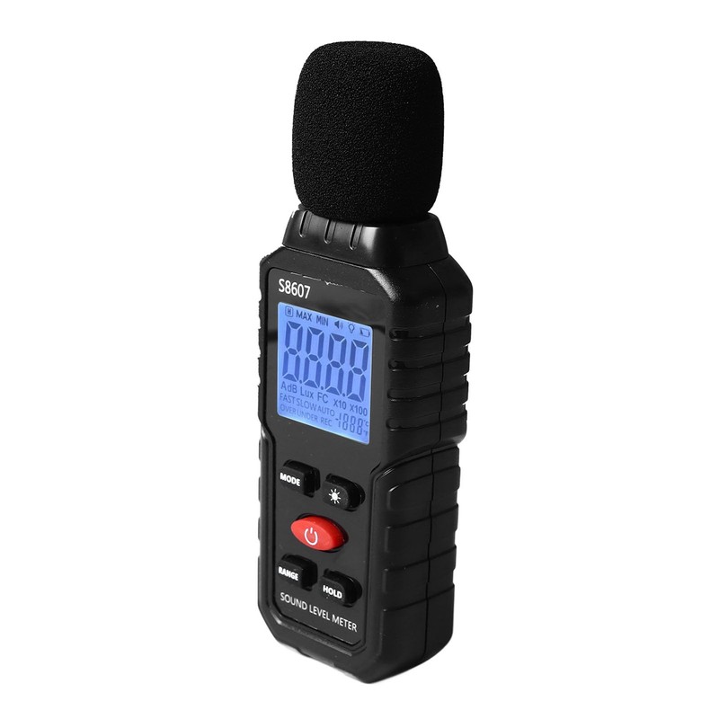 Decibel Meter, S8607 Digital Sound Level Meter 30-130 dB with